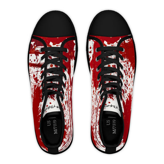 Halloween 2024 - Blood Splattered Women's High Top Sneakers