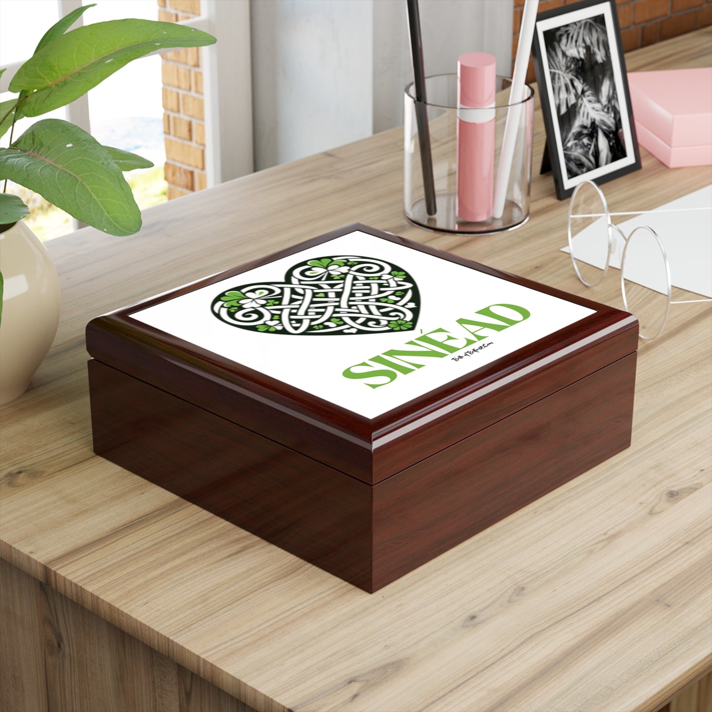 Customised Savage Celtic Heart - Jewellery Box