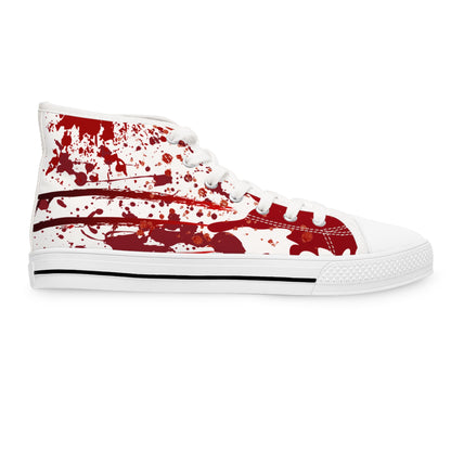 Halloween 2024 - Blood Splattered Women's High Top Sneakers