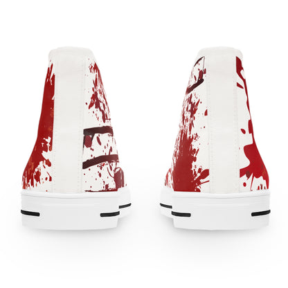 Halloween 2024 - Blood Splattered Women's High Top Sneakers