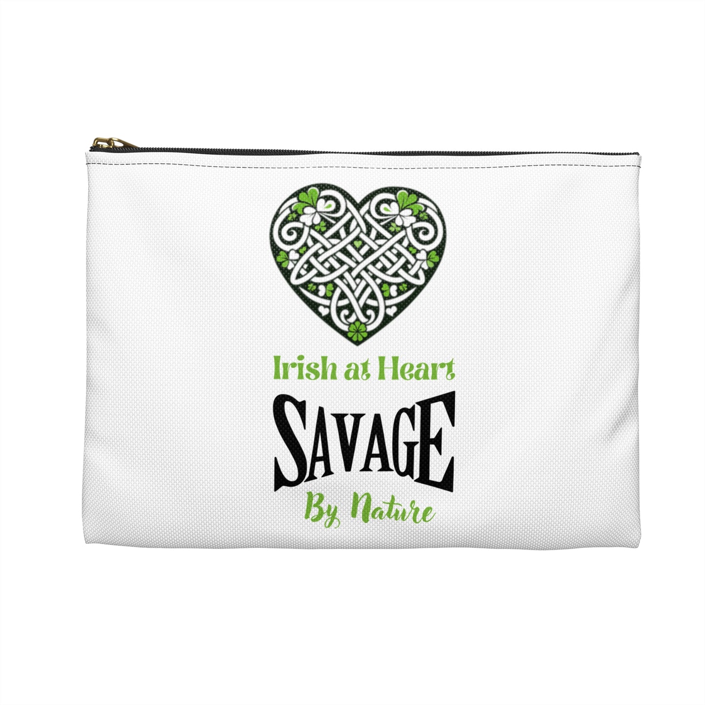 Customised Savage Celtic Heart - Make up Bag