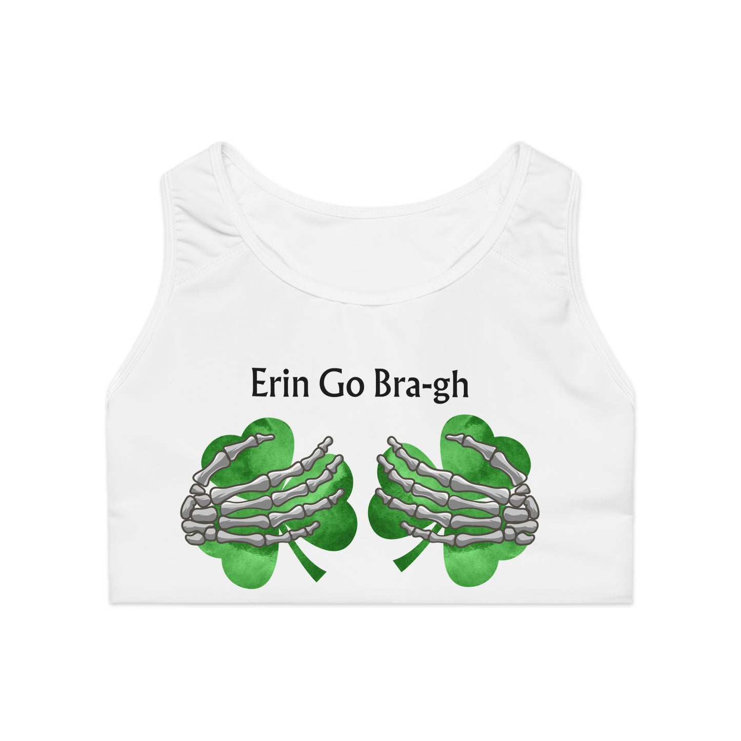 Erin Go Bragh - White Sports Bra