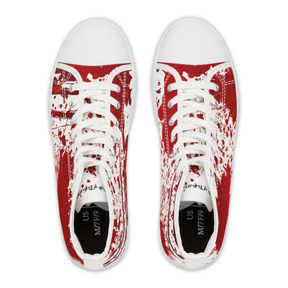 Halloween 2024 - Blood Splattered Women's High Top Sneakers