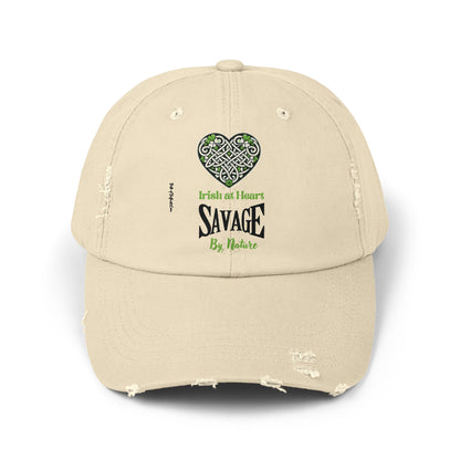 Savage Celtic Heart - Unisex Distressed Cap