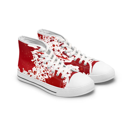 Halloween 2024 - Blood Splattered Women's High Top Sneakers