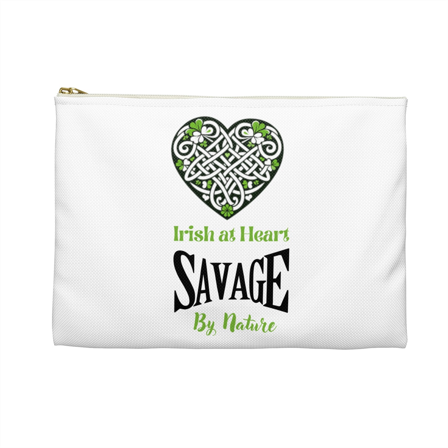 Customised Savage Celtic Heart - Make up Bag