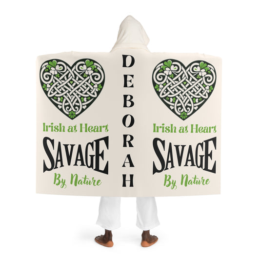 Savage - Personalised Hooded Sherpa Fleece Blanket